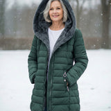 Jami | Pūkuotas paltas su vilnos pamušalu