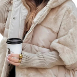 Dominika | Šiltas Paltas su Gaubtu