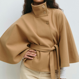 Lusana - Elegantiškas paltas su diržu