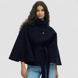 Lusana - Elegantiškas paltas su diržu