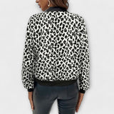 Raquel - Elegantiškas Leopardas Rašto Striukė