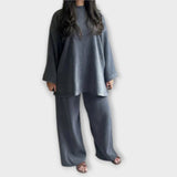 Ingrid – Plus Size Acanaloto Stiliaus Komplektas